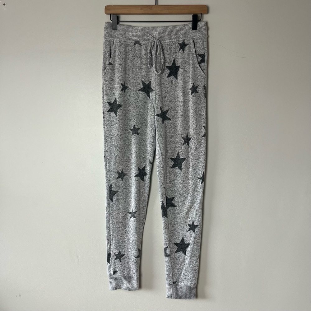 Fatface Star Print Gray‎ Lightweight Joggers Lounge Pants Women's 6